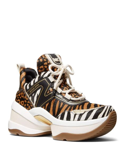 michael kors animal print sneakers